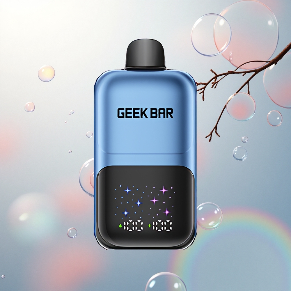 GEEK BAR 2GO 20ml 50000 Puffs Broskyňa & Bobule s Interaktívnym Veľkým Displejom a Dvojitou Nádobkou GEEK BAR 2GO 20ml 50000 Puffs Broskyňa & Bobule s Interaktívnym Veľkým Displejom a Dvojitou Nádobkou