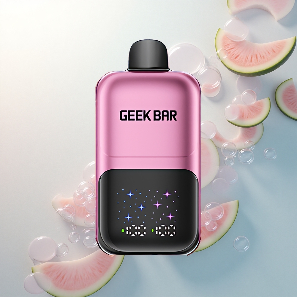 GEEK BAR 2GO 20ml 50000 Puffs Broskyňa & Vodný melón Interaktívny Veľký Displej 3 Úrovne Príchute GEEK BAR 2GO 20ml 50000 Puffs Broskyňa & Vodný melón Interaktívny Veľký Displej 3 Úrovne Príchute