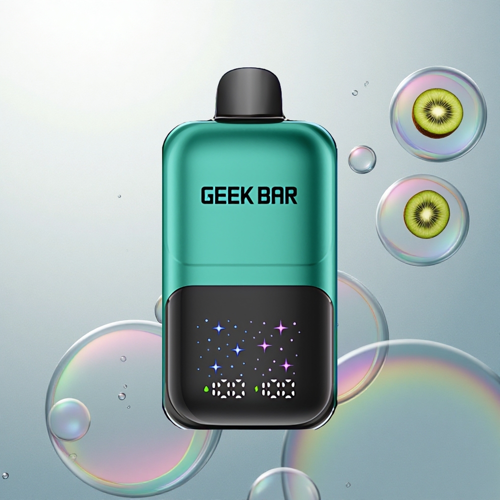 GEEK BAR 2GO 20ml 50000 Puffs Jahoda & Kiwi Dual Nádrže 20mL Interaktívny Displej GEEK BAR 2GO 20ml 50000 Puffs Jahoda & Kiwi Dual Nádrže 20mL Interaktívny Displej