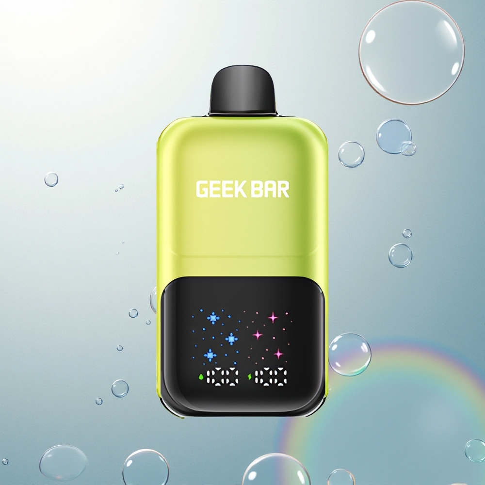 GEEK BAR 2GO 20ml 50000 Puffs Kyslé Jablkové Ľadové s Veľkým Displejom a Dvojitou Nádobkou GEEK BAR 2GO 20ml 50000 Puffs Kyslé Jablkové Ľadové s Veľkým Displejom a Dvojitou Nádobkou