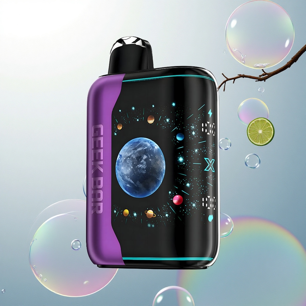 GEEK BAR Platinum Edition 25000 Puffs Jahodová Čerešňová Limetka s Duálnou Mriežkou a Rýchlym Nabíjaním GEEK BAR Platinum Edition 25000 Puffs Jahodová Čerešňová Limetka s Duálnou Mriežkou a Rýchlym Nabíjaním