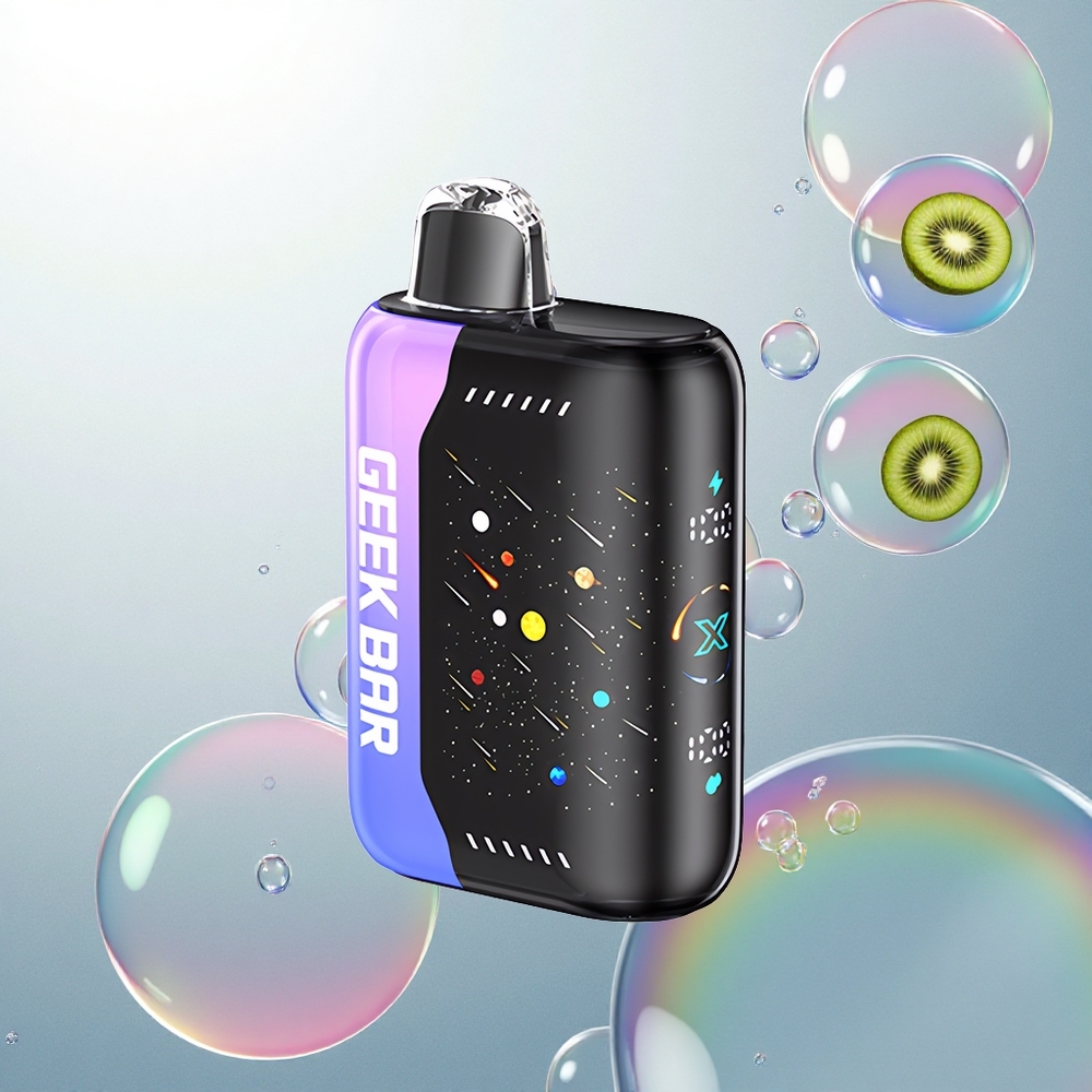 GEEK BAR Pulse X 42K Puffs Meteor Edition Jahoda Kivi Ľadová s Dual Mesh Coil a 820mAh Batériou