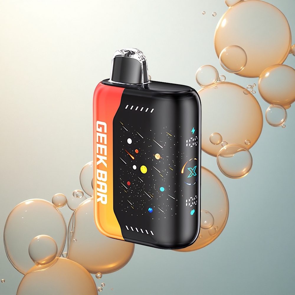 GEEK BAR Pulse X 42K Puffs Meteor Edition Oranžový Drak s Dvojitou Mriežkou a Rýchlym Nabíjaním