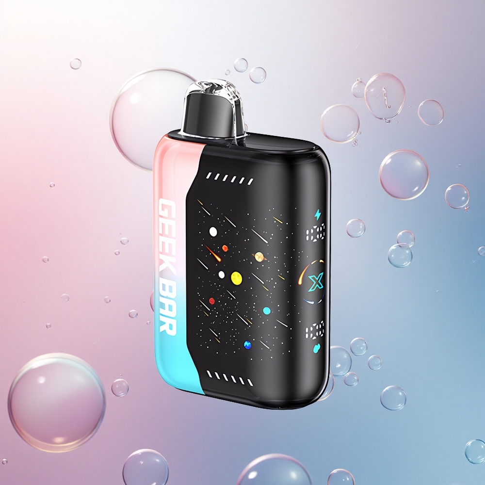 GEEK BAR Pulse X 42K Puffs Meteor Edition Ružová & Modrá s Dvojitou Mriežkou a Rýchlym Nabíjaním