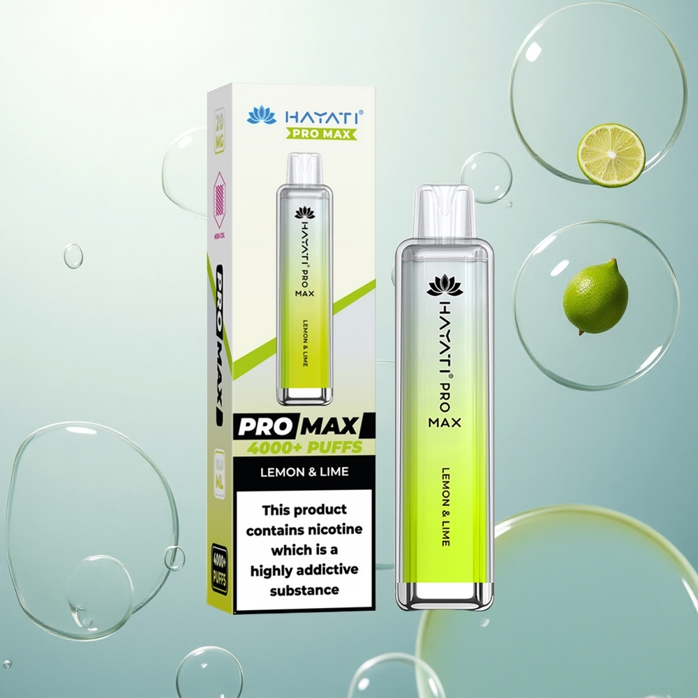 Hayati Pro Max 4000 Puffs Citrón & Limetka Dual Mesh 1400mAh