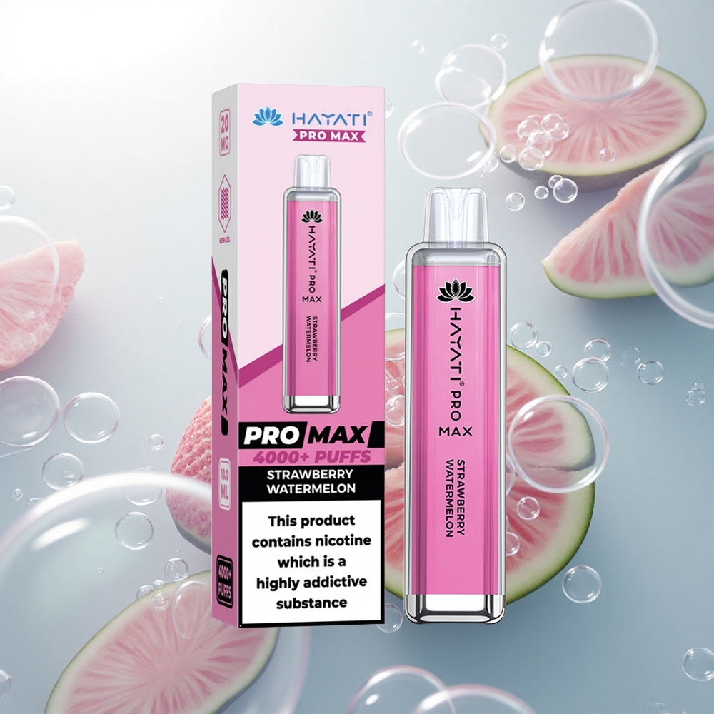Hayati Pro Max 4000 Puffs Jahodový Melón Pro s 5% Nikotínu a 1400mAh Batériou
