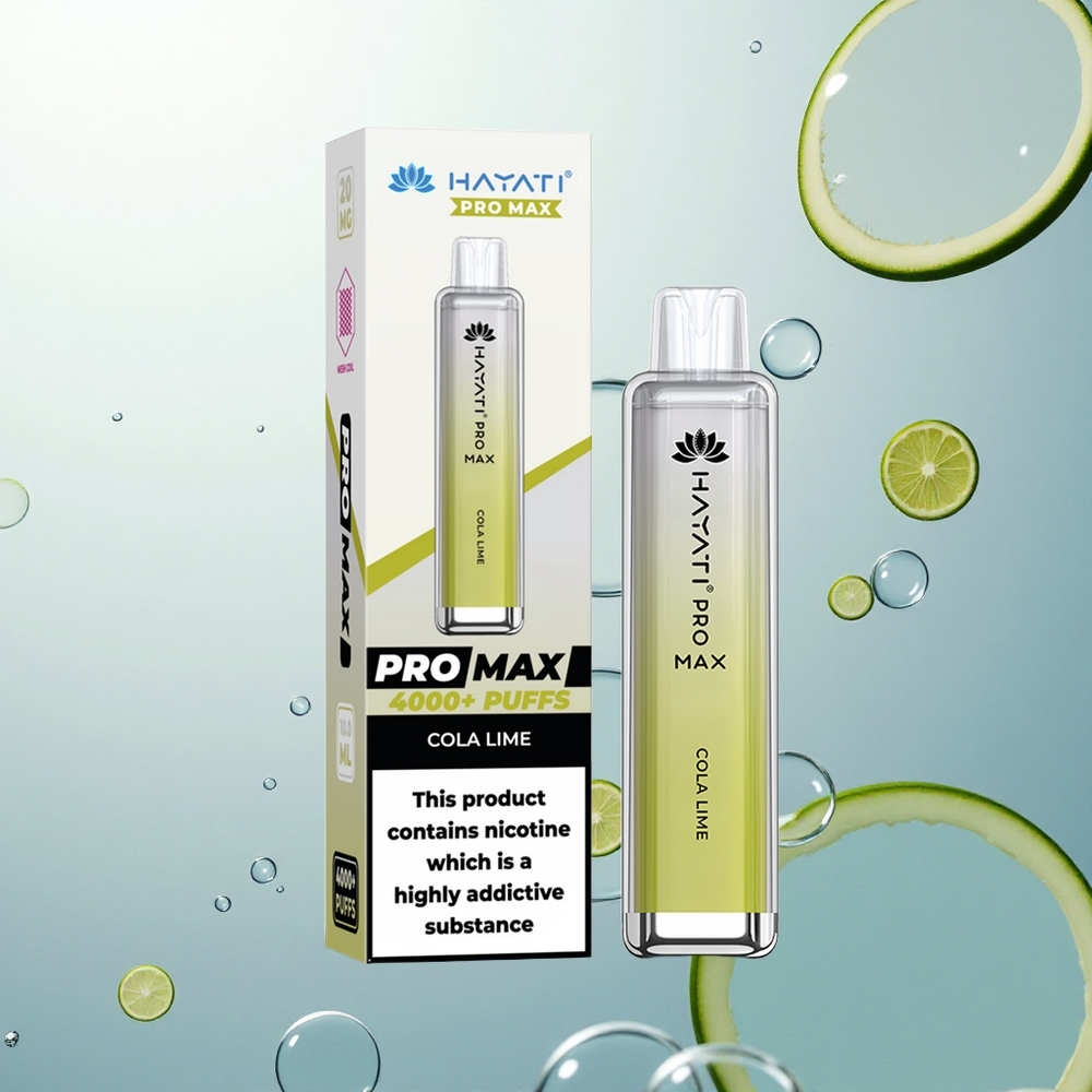 Hayati Pro Max 4000 Puffs Kolový Limetkový Dual Mesh 2ml