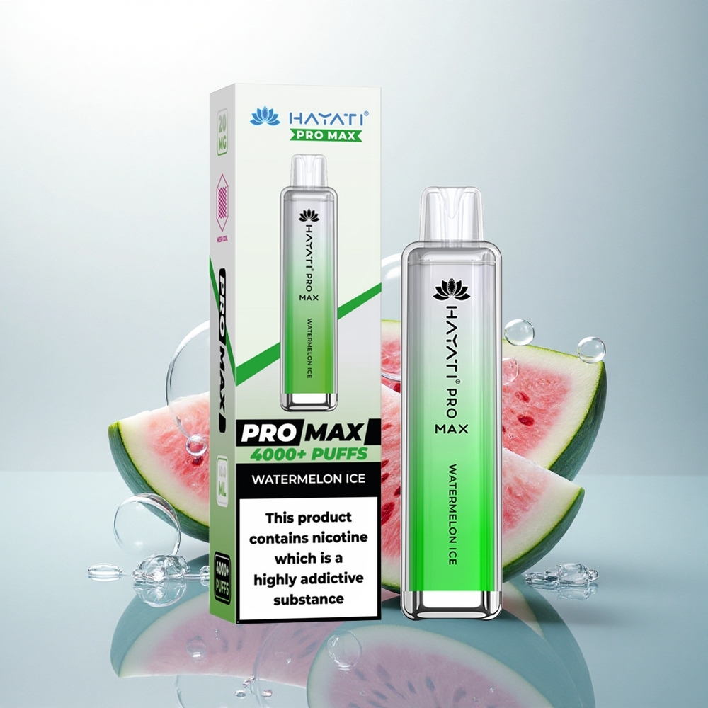 Hayati Pro Max 4000 Puffs Melónový ľad 5% Dual Mesh