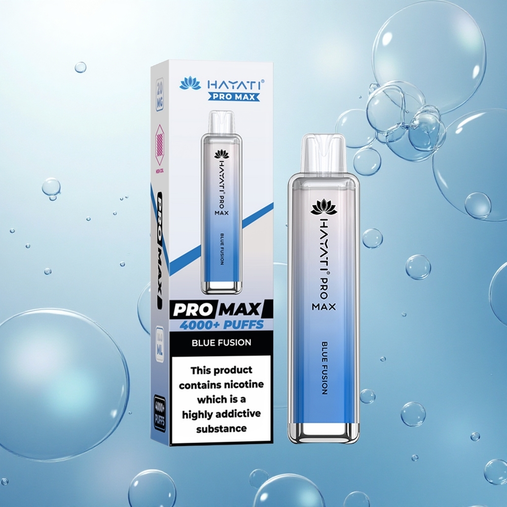 Hayati Pro Max 4000 Puffs Modrá Fúzia 5% Nikotín 1400mAh