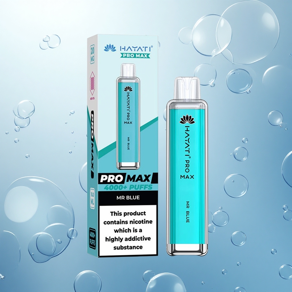 Hayati Pro Max 4000 Puffs Pán Modrý 1400mAh Duálny Kryštál