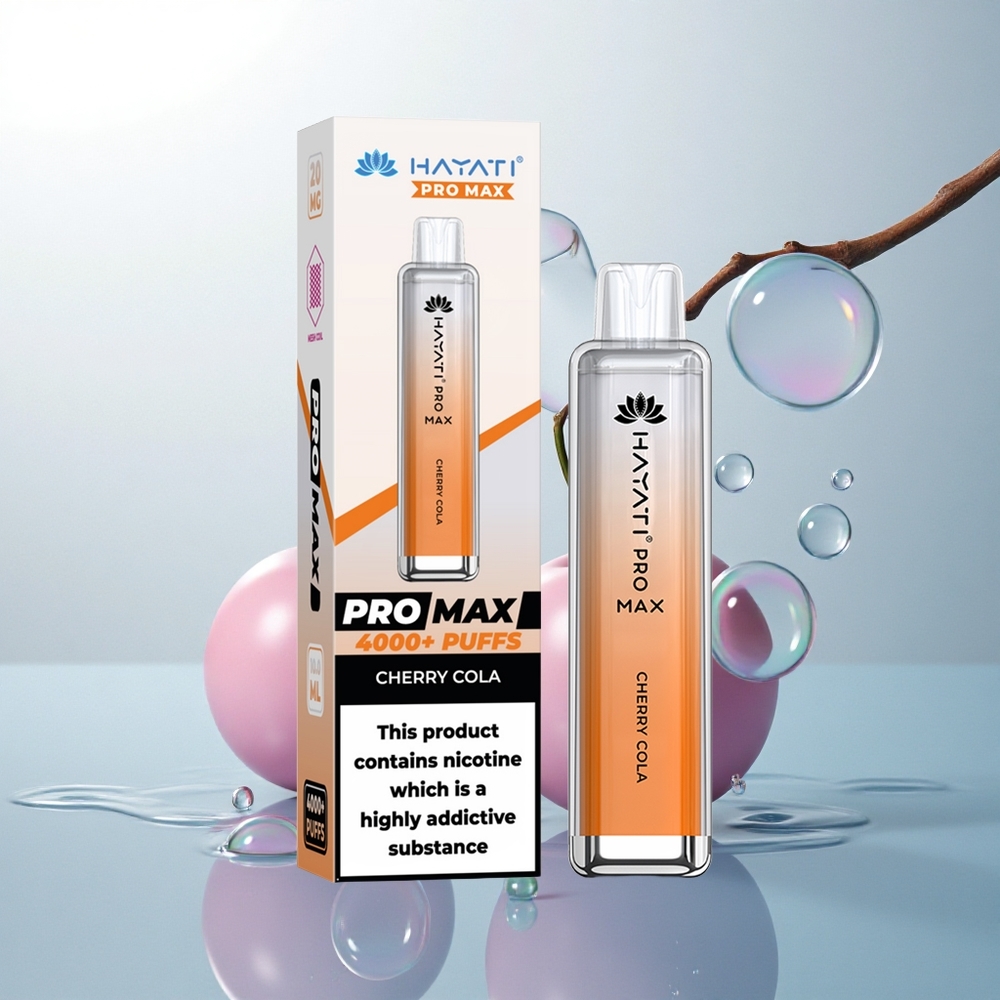 Hayati Pro Max 4000 Puffs Čerešňová Kola Dual Mesh 1400mAh