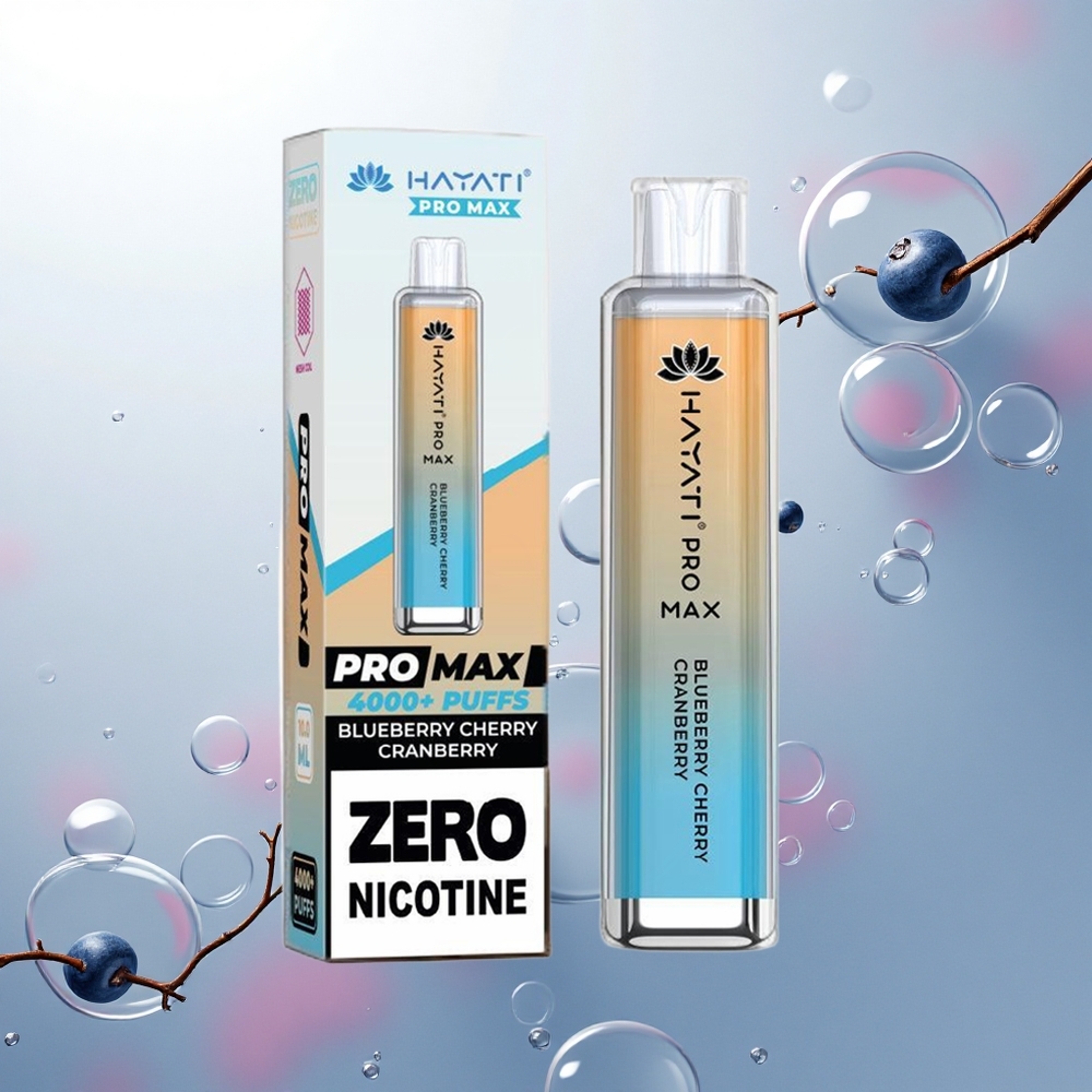 Hayati Pro Max 4000 Puffs Čučoriedka Čerešňa Brusnica Dual Mesh 1400mAh