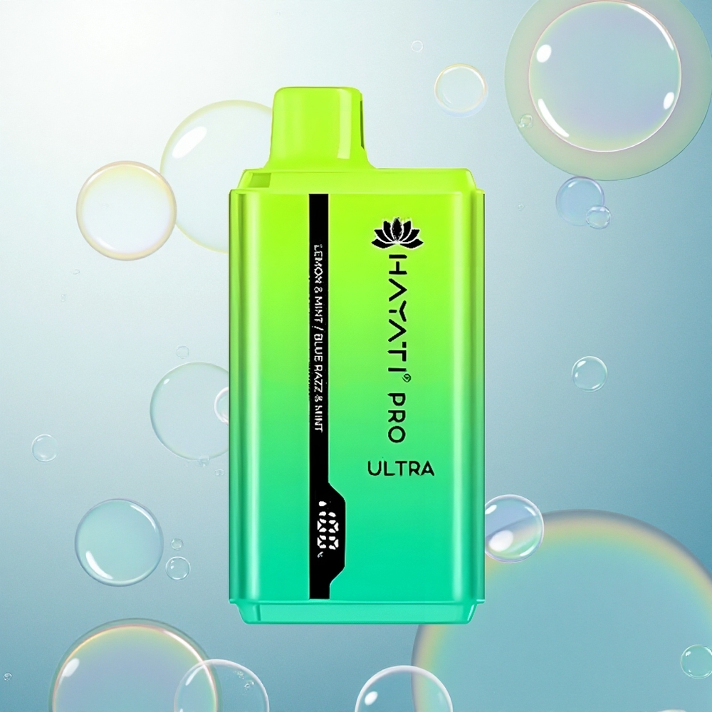 Hayati Pro Ultra 15000 Puffs Citrónová & Mätová Modrá Malina & Mäta 850mAh 2 12ml 2%