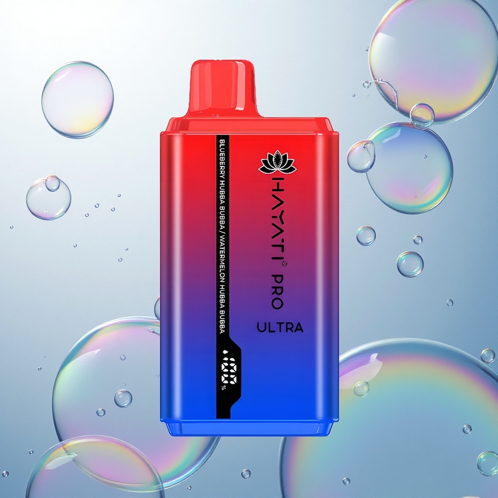 Hayati Pro Ultra 15000 Puffs Hubba Bubba Melónová Vodná s 850mAh a 2% Nikotínu