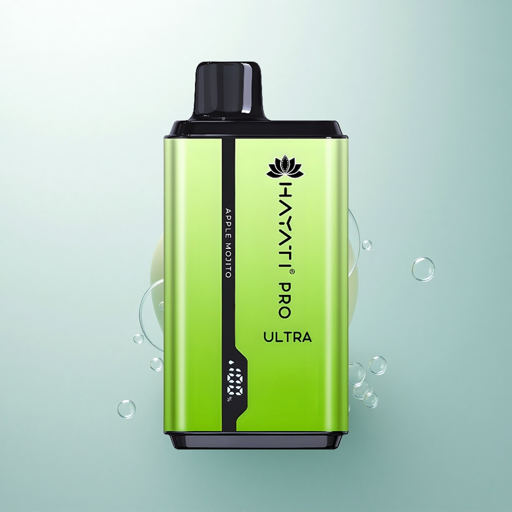 Hayati Pro Ultra 15000 Puffs Jablková Mojito 850mAh 24ml