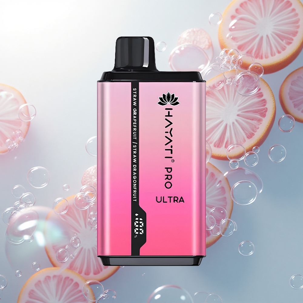 Hayati Pro Ultra 15000 Puffs Jahodový Grepový Jahodový Dračie Ovocie 850mAh 2 12ml