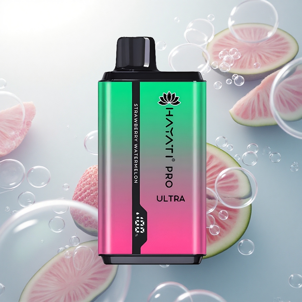 Hayati Pro Ultra 15000 Puffs Jahodový Melón Ultra 850mAh 24ml 2%