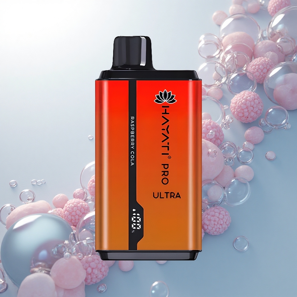 Hayati Pro Ultra 15000 Puffs Malinová Kola Ultra 15000+ 2 12ml 2%