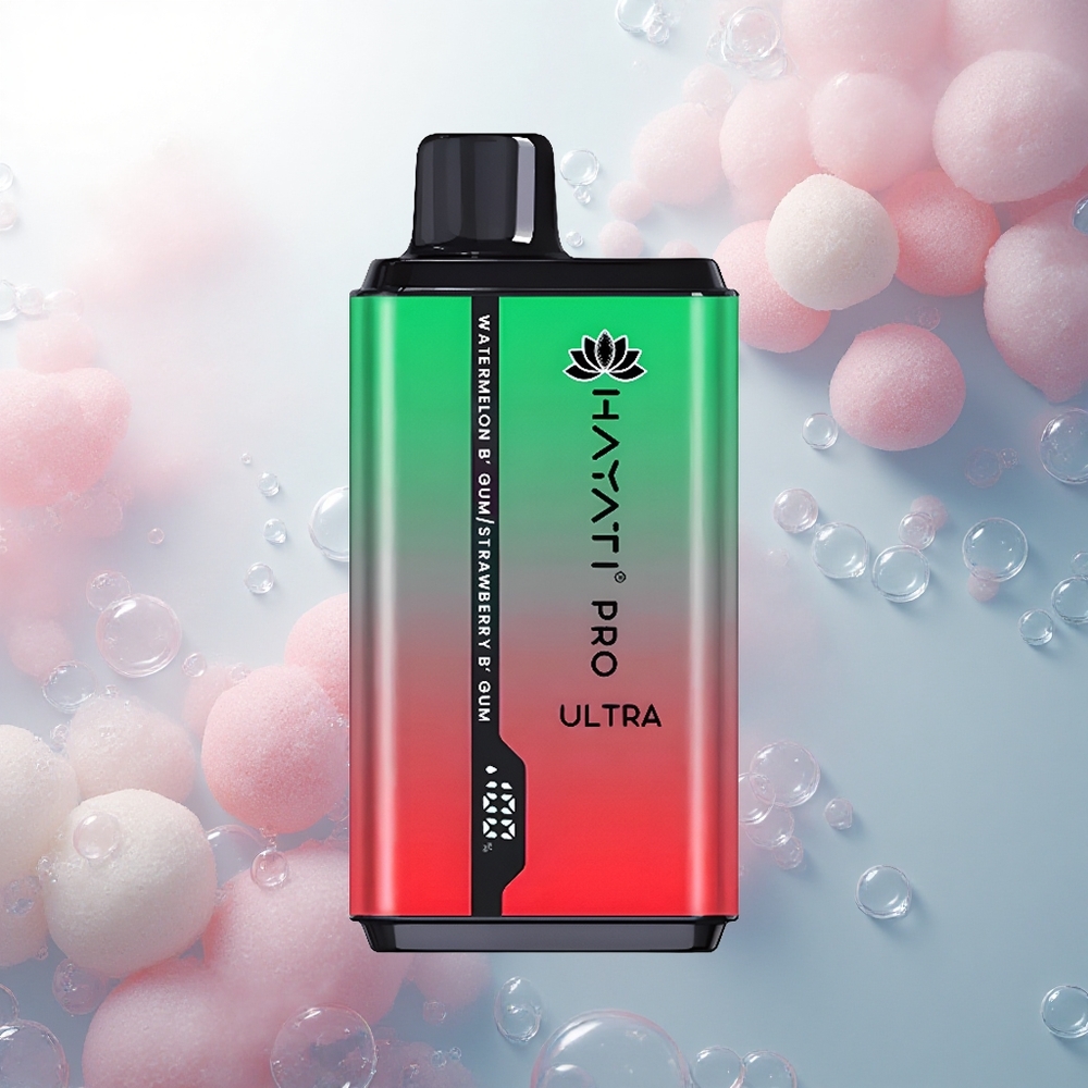 Hayati Pro Ultra 15000 Puffs Melónová žuvačka Jahodová žuvačka 850mAh 24ml 2%