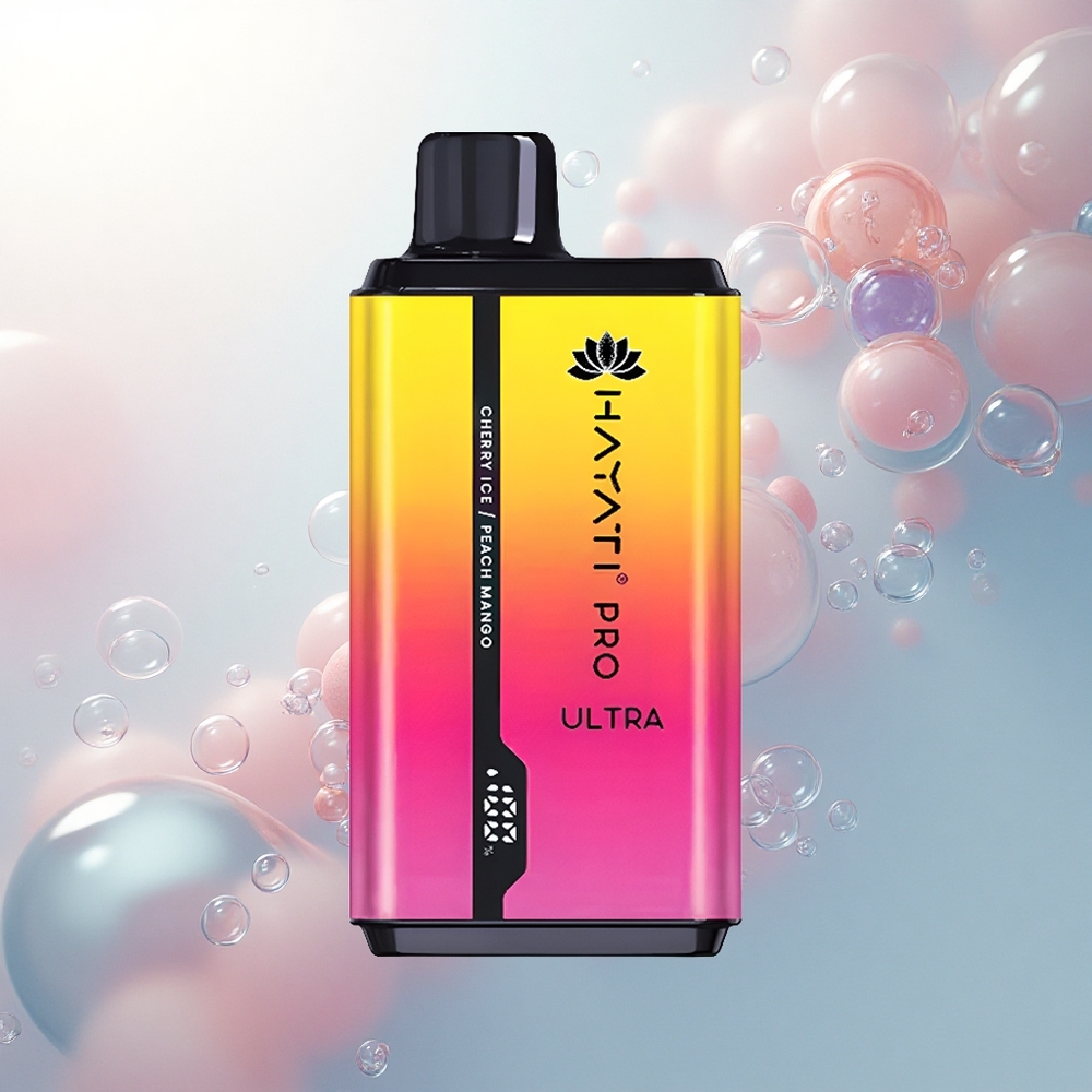 Hayati Pro Ultra 15000 Puffs Čerešňový ľad Broskyňa Mango 850mAh 2 12ml