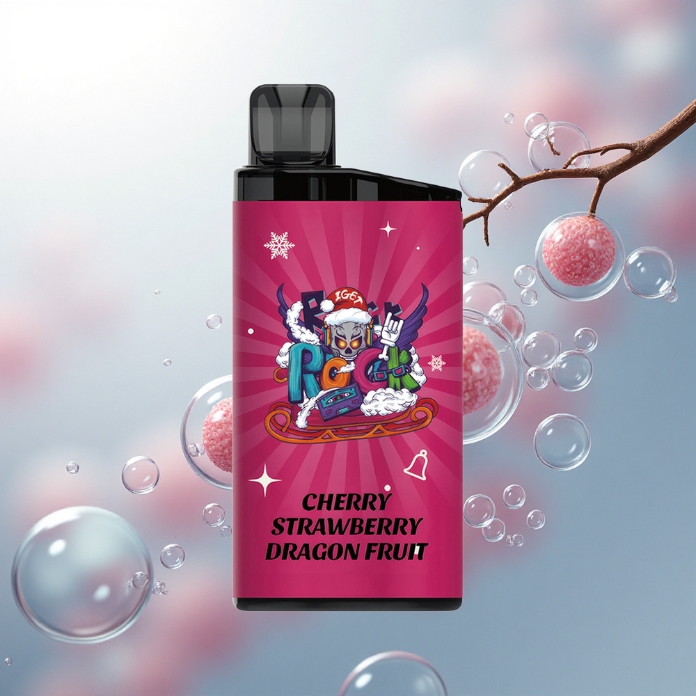 IGET Bar 3500 Puffs Čerešňa Jahoda Dračie Ovocie 1400 mAh Mesh