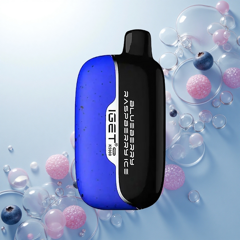IGET Moon K5000 Puffs Boruvka Malinový Ľad 1.35 Ohm 81.5g