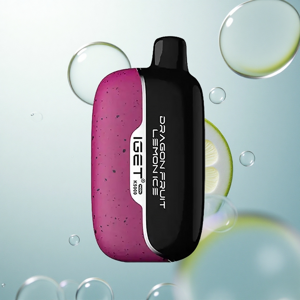 IGET Moon K5000 Puffs Dragon Fruit Lemon Ice s hmotnosťou 81,5 g a veľkosťou 49,5x25,3x99,4 mm