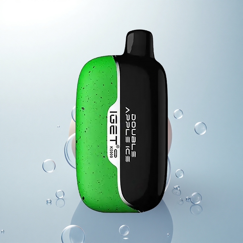 IGET Moon K5000 Puffs Dvojité Jablko Ľad s 5000 Puff a Mesh Coil 1.35 Ohm