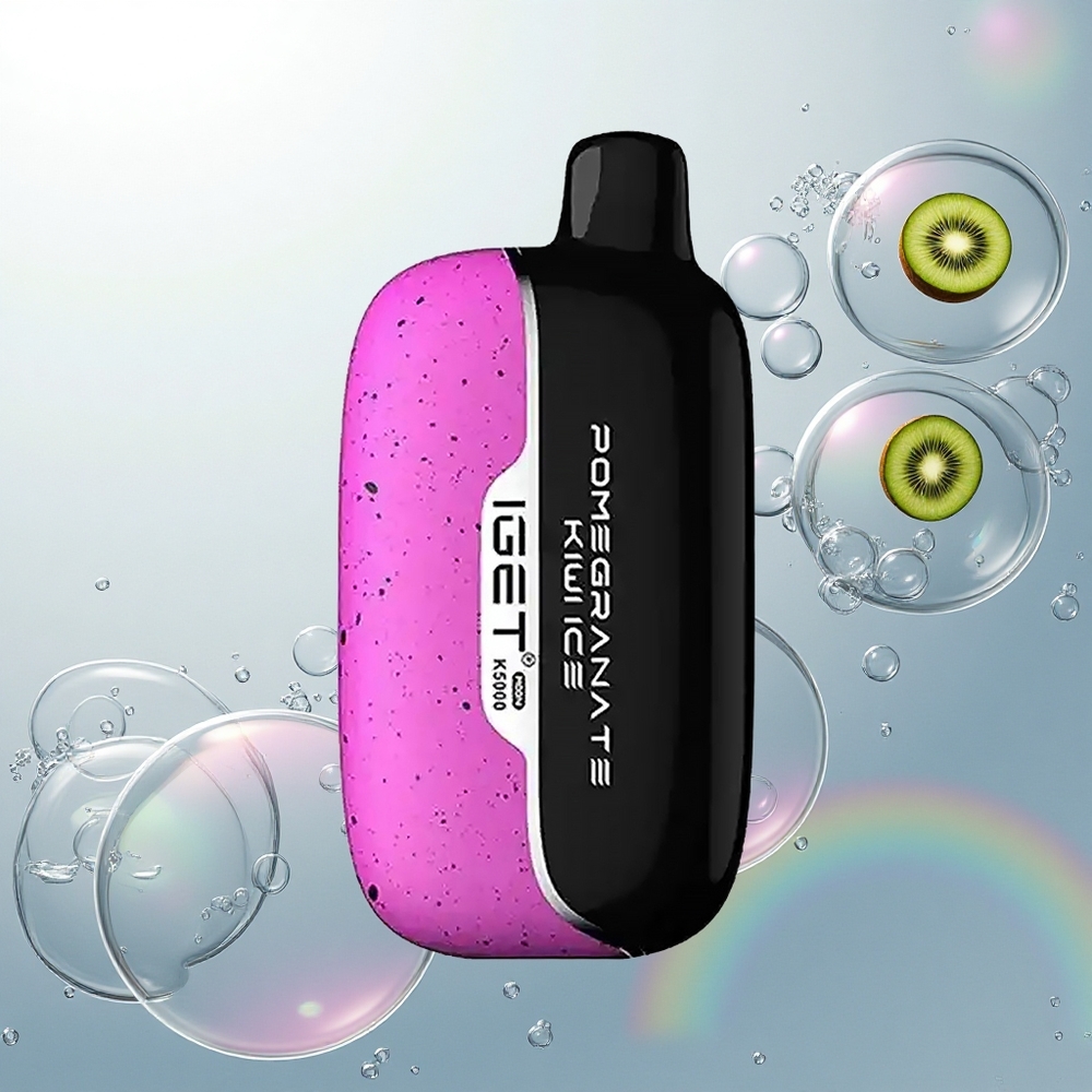 IGET Moon K5000 Puffs Granátové Jablko Kivi Ľad s 5000 Puff a 1.35 Ohm Mesh