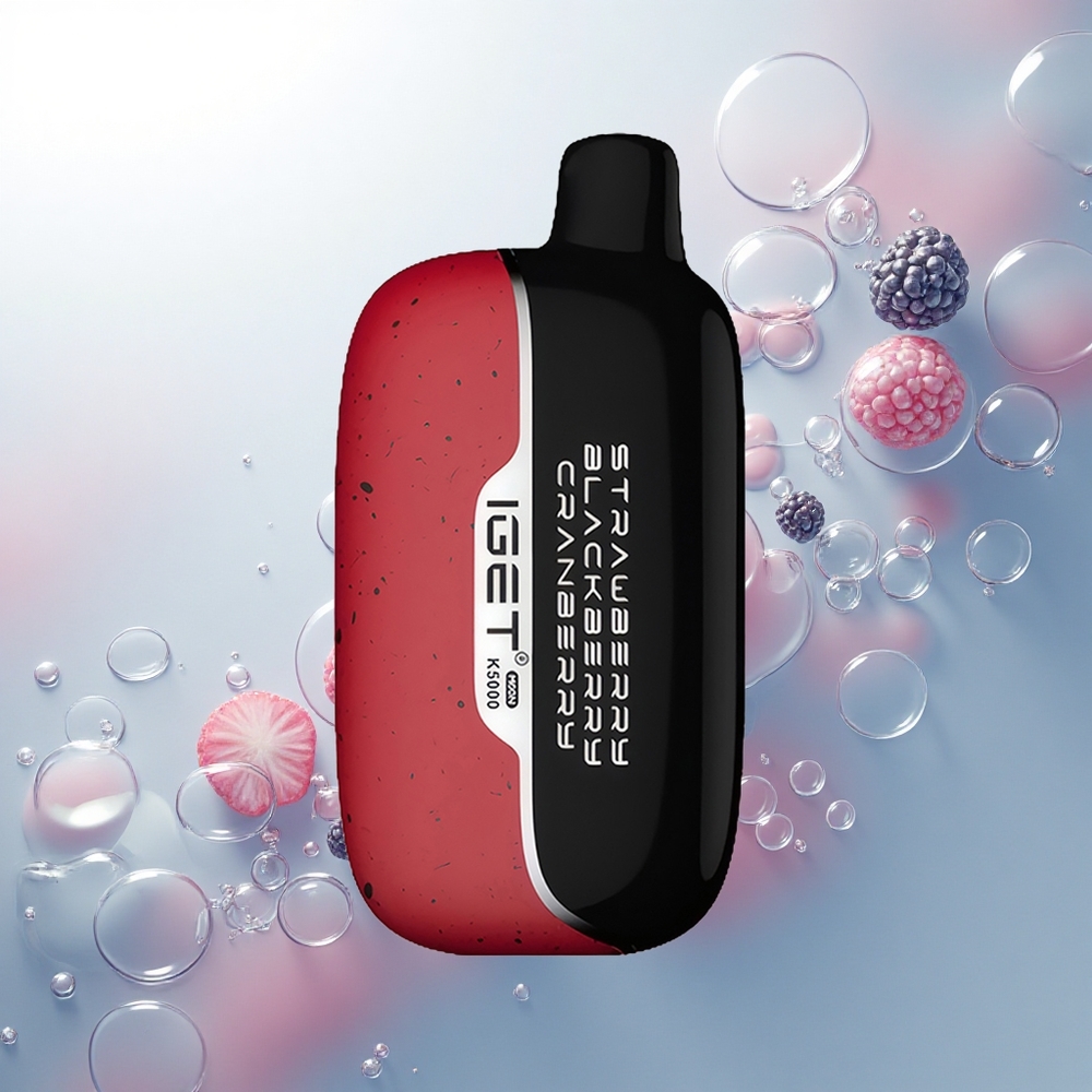 IGET Moon K5000 Puffs Jahoda Černica Brusnica 5000 Puff Mesh 1.35 Ohm PC