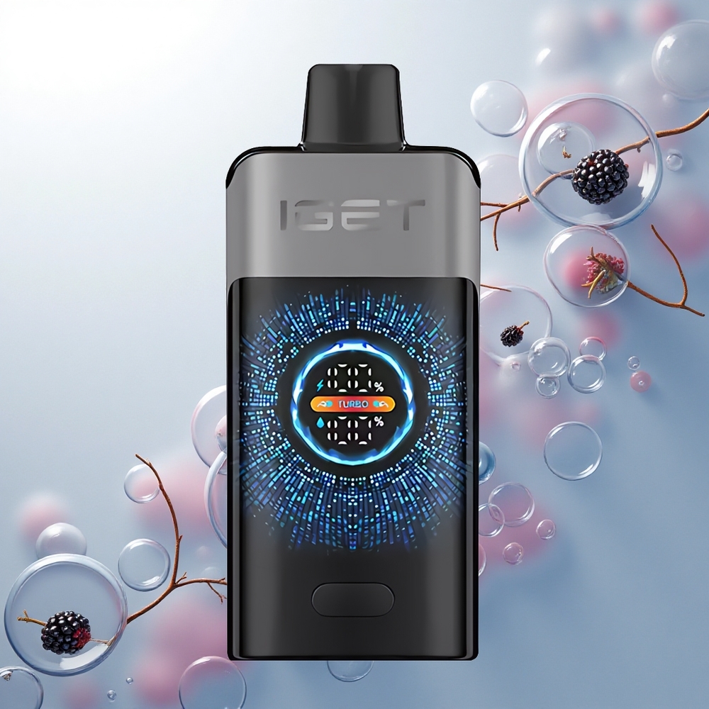 IGET ONE 12000 Puffs Čierna Rybja Čerešňa Granátové Jablko s Dvojitým Ok