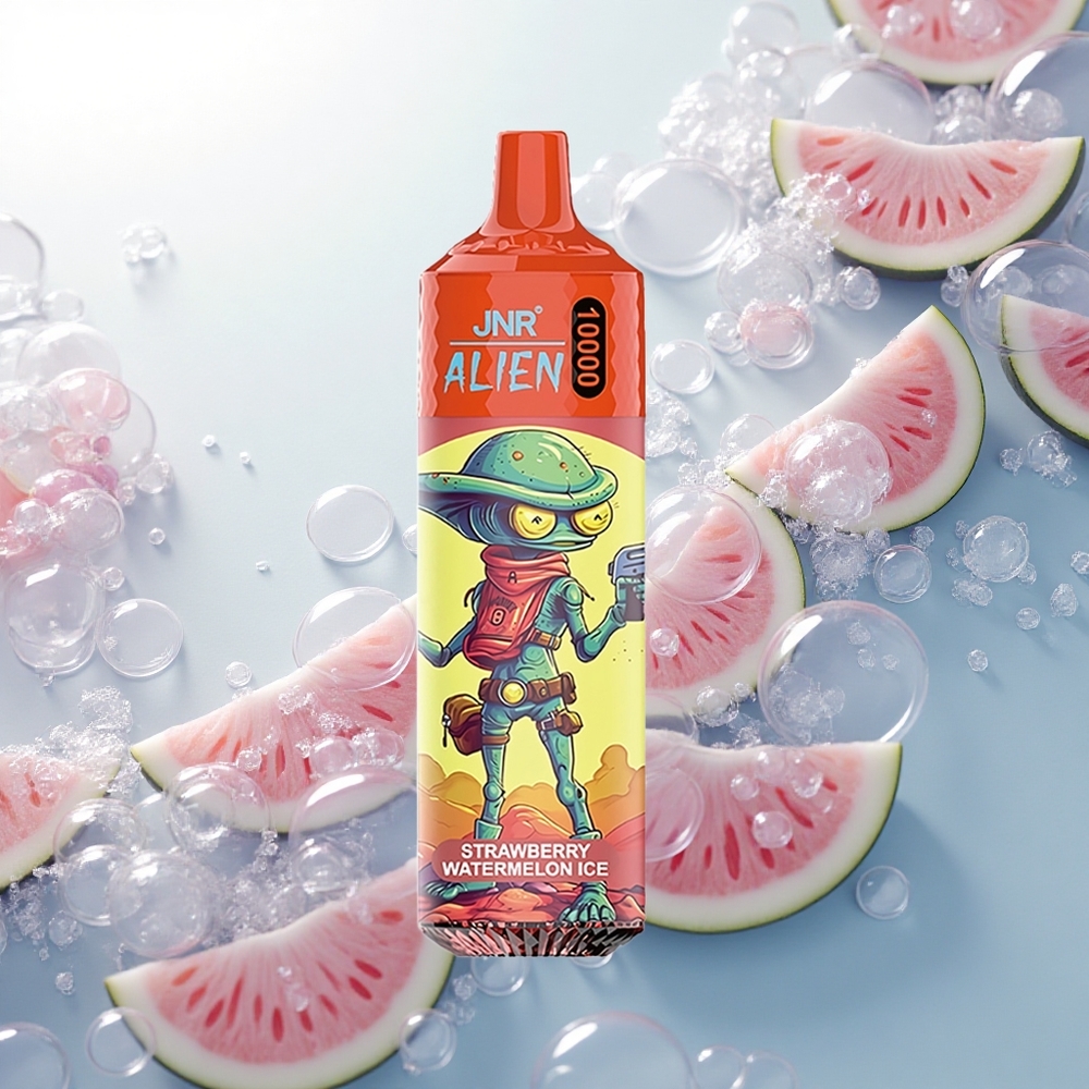 JNR Alien 10000 Jahodový Melónový Ľad s RGB LED a Typ-C Nabíjanie