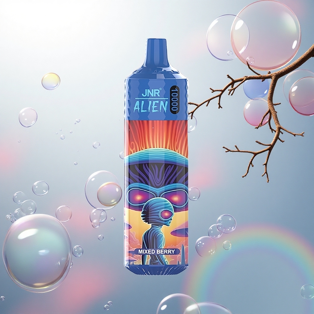 JNR Alien 10000 Jahodovo-Čučoriedková Blesková Baterka 850mAh RGB