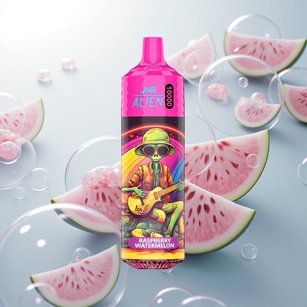 JNR Alien 10000 Malinový vodový melón s RGB LED a Typ-C rýchlym nabíjaním