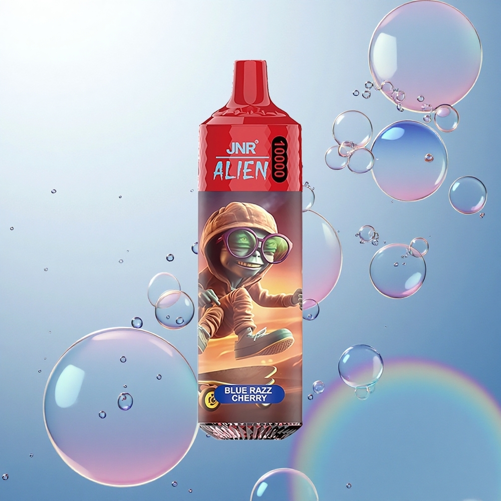 JNR Alien 10000 Modrá Malina Čerešňa 850mAh RGB