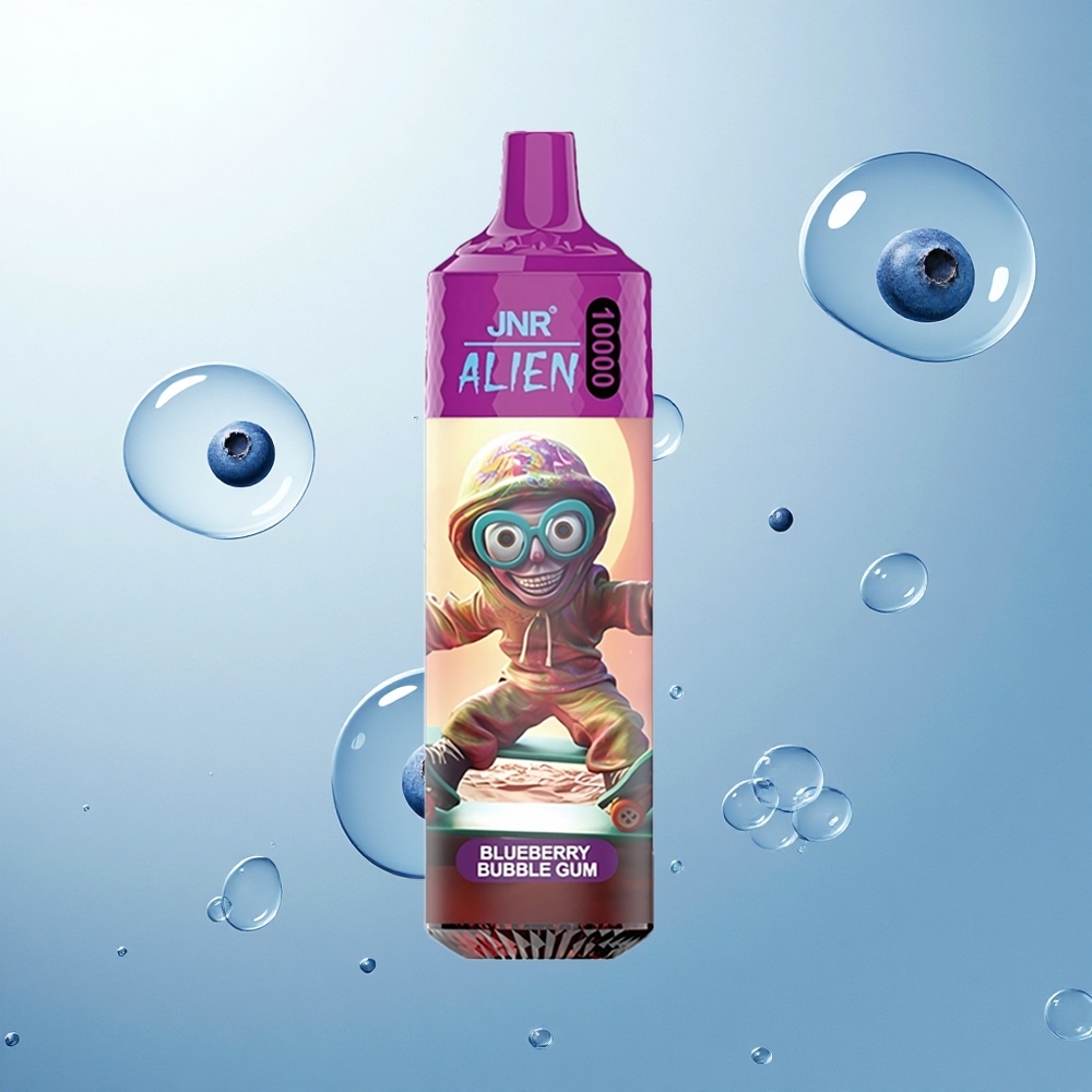 JNR Alien 10000 Čučoriedková Bublinková Žuvačka s 850mAh Batériou a RGB LED