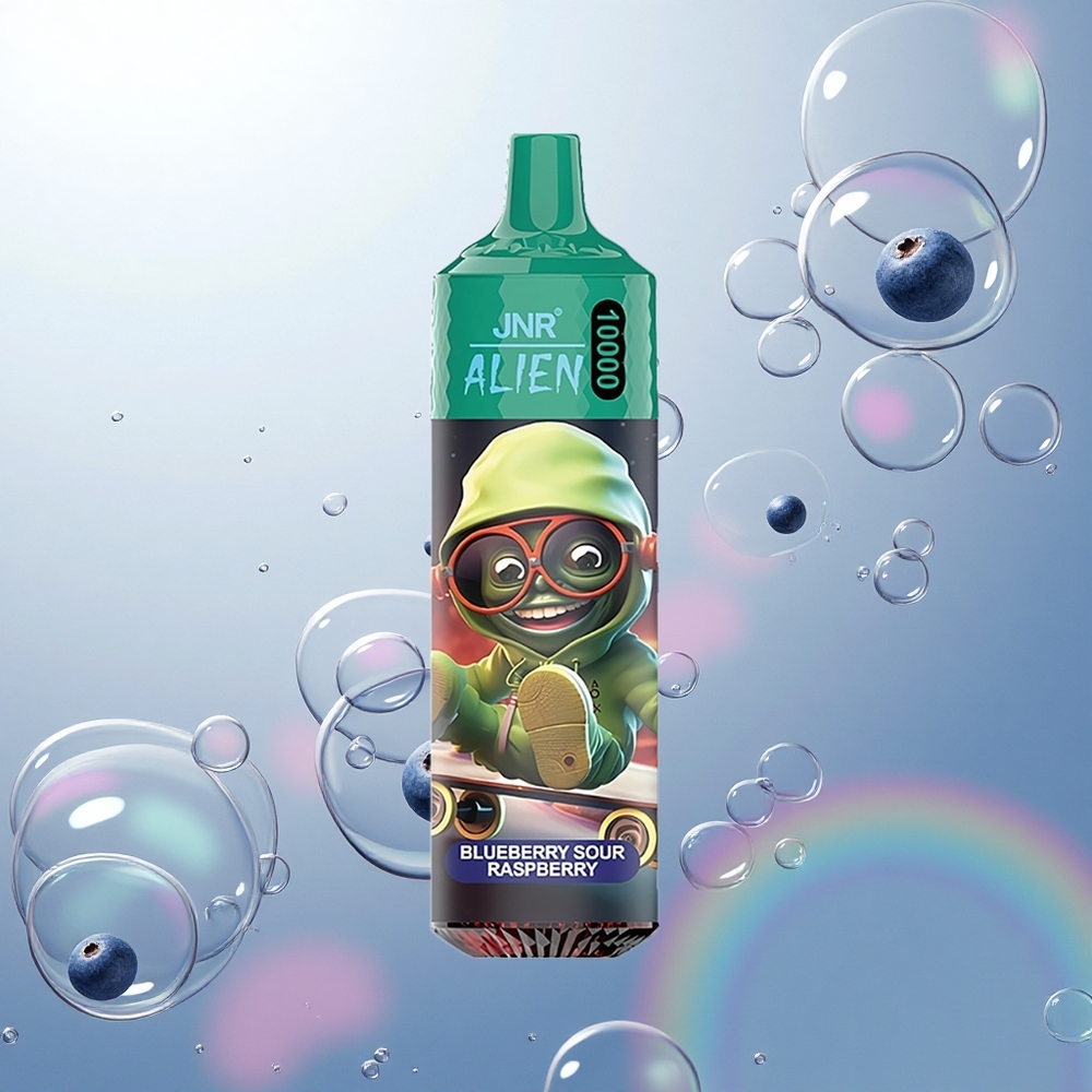 JNR Alien 10000 Čučoriedková Kyslá Malina RGB 850mAh Typ-C