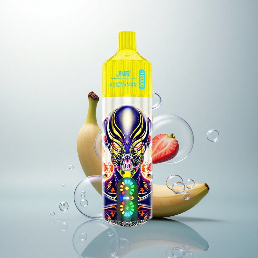 JNR Alien Max 18000 Jahoda Banán Dvojité Mriežkové Cievky Rýchle Nabíjanie