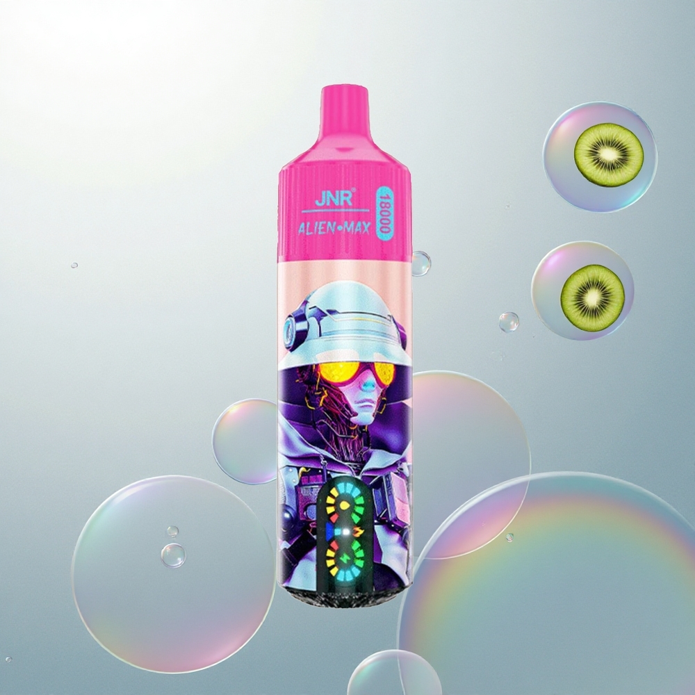 JNR Alien Max 18000 Jahodová Kivi s Dvojitým Mriežkovým Cievkovaním a Rýchlym Nabíjaním
