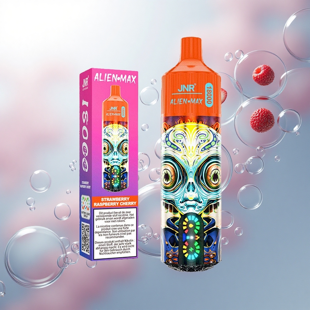 JNR Alien Max 18000 Jahodová Malinová Čerešňová s Dual Mesh a 850mAh