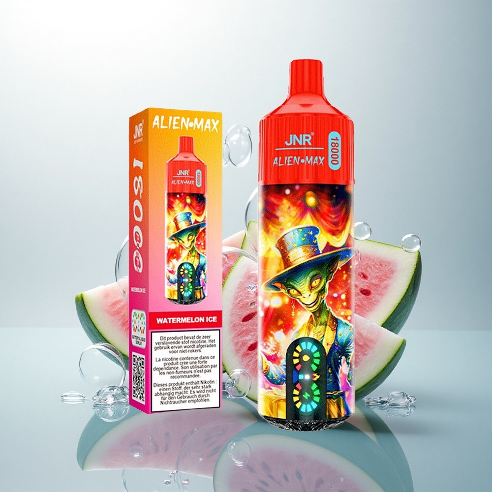 JNR Alien Max 18000 Melónový ľad s Duálnym Meshom a 28ml