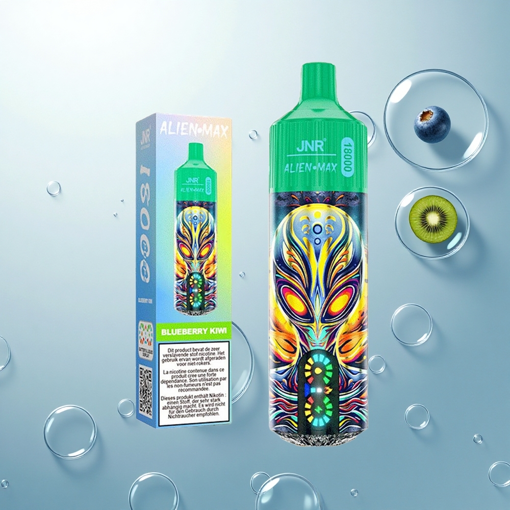 JNR Alien Max 18000 Čučoriedka Kiwi Dual Mesh & 850mAh