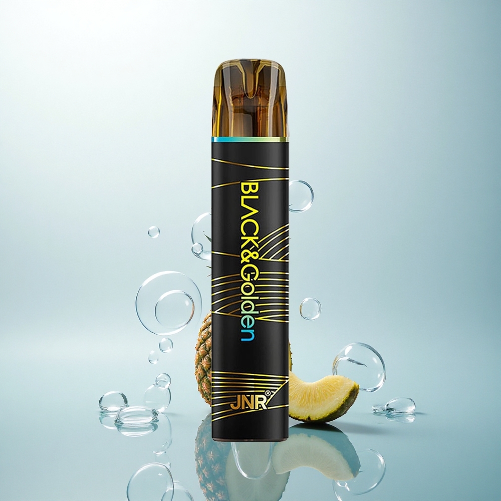 JNR Black&Golden 600+200 Ananasový ľad 800 Puffs 550mAh 2ml
