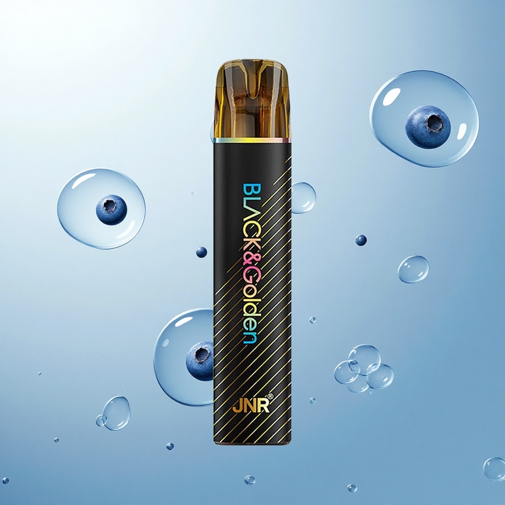 JNR Black&Golden 600+200 Čučoriedková Bublinková Žuvačka s 550mAh Batériou a 2% Nikotínu