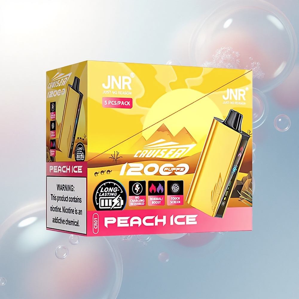 JNR Cruiser 12000 Broskyňový Ľad s 3500 mAh Batériou a 25ml Tekutinou