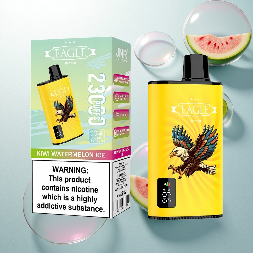 JNR EAGLE Smart 23000 Kiwi Watermelon Ice s Digitálnou Obrazovkou a 1.0ohm Mesh Cievkou