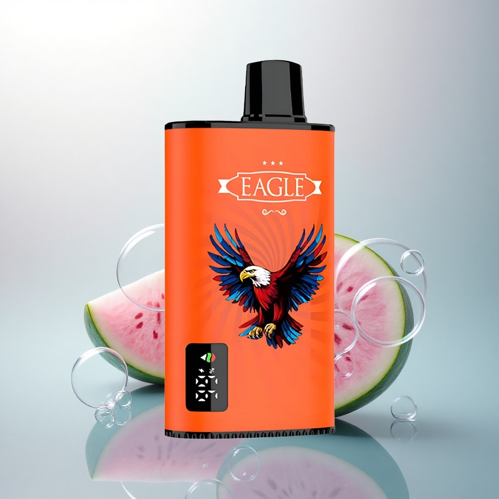 JNR EAGLE Smart 23000 Vodový Melón Bublinková Guma s Digitálnou Obrazovkou a Nastaviteľným Prietokom Vzduchu