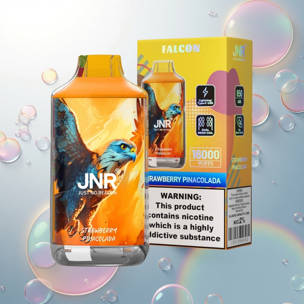 JNR Falcon 16000 Jahodová Pina Colada Dvojitá Mriežka 22ml