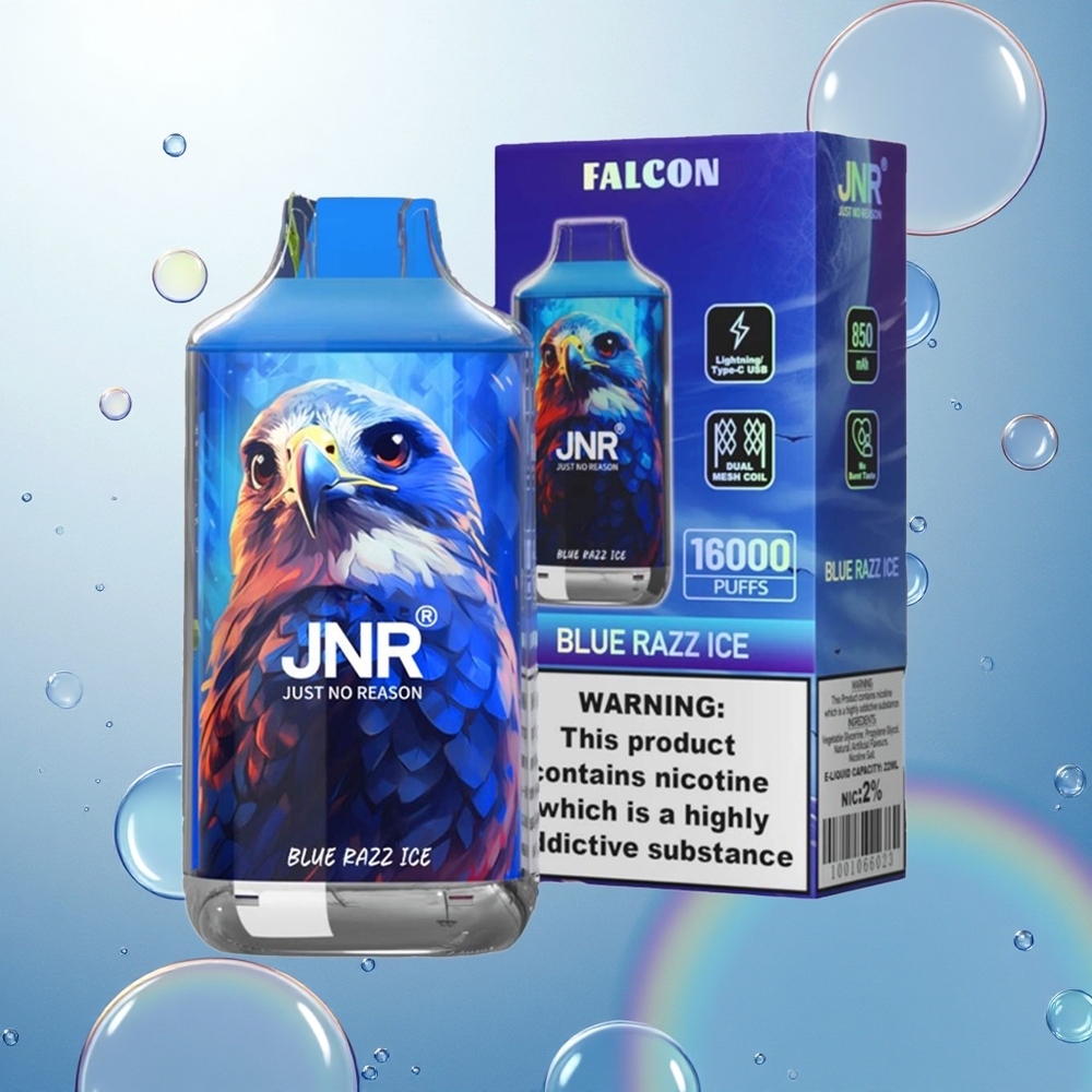JNR Falcon 16000 Modrá Malina Ľadová 22ml Dual Mesh