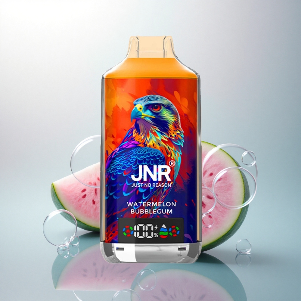 JNR Falcon X 18000 Vodový Melón Bublinková Guma 18000 Puffs 24ml Dual Mesh